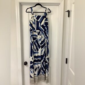 Sonoma Womens Blue print maxi dress Size Large